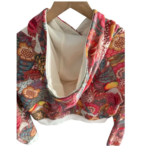 Adidas Originals x The FARM‎ Fugiprabali Cropped Floral Hoodie - Picture 8 of 9